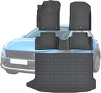 TPE Floor Mats for Hyundai Kona 2018-2023 All Weather Car Floor Liners Fit Hyundai Kona 2018-2023 Accessories Black ﻿
