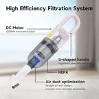 Handheld Vacuum Cleaner,Ultra-Lightweight Mini Portable Vacuums for Home, 6 in 1 Stick Vac Cleaners for Car,Pet Hair(Green Co