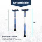 SNOWDRIFT 39" Ice Scrapers for Car Windshield | Snow Brush for Car | Extendable Car Snow Brush and Detachable Ice Scraper | Snow Remover for Cars, SUVs, & Trucks | 180 Degree Rotating Winter Brush