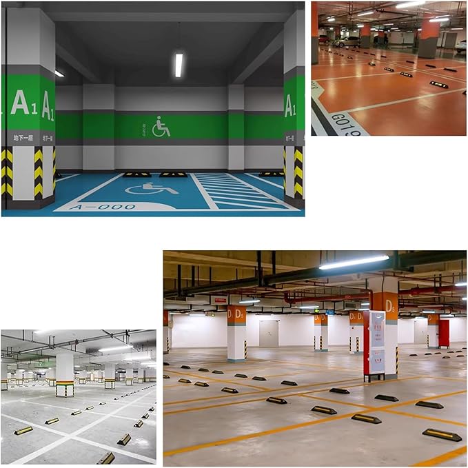 Garage Parking Aid Heavy Duty Rubber Parking Guide Premium Quality Durable Parking Stopper for Garage, Car Parking Accessories