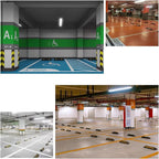 Garage Parking Aid Heavy Duty Rubber Parking Guide Premium Quality Durable Parking Stopper for Garage, Car Parking Accessories