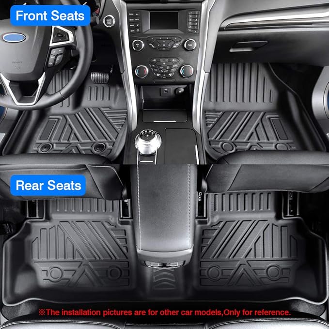 KUST Floor Mats for 2020-2025 2026 Mazda CX-30, All Weather Floor Liners TPE Front Rear 2 Row Car Mats for CX30 Accessories High Edge Non-Slip