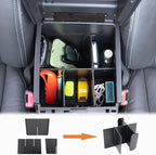 JKCOVER 3PCS Center Console Organzier Compatible with Toyota Tacoma 2016-2023 Accessories Tray Hidden Box Divider ABS Material Insert