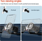 sincetop Car Phone Mount with Lock Hook, Horizontal Vent Fin Holder, One Hand Quick Mount & Release