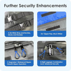 Car Rooftop Cargo Carrier Bag 20 Cubic Feet, 100% Waterproof Heavy Duty Car Roof Bag for All Vehicle with/Without Racks - Anti-Slip Mat, 6 Door Hooks, Storage Bags, 5CM Straps(Blue)