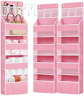 2 Pack Over The Door Organizer, Hanging Storage Organization with Large Capacity Pockets, Swing-Proof Behind Door Storage She