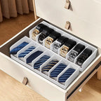 Belt Organizer for Drawer - Bamboo Belt Storage Organizer | Belt Rack for Closet Wall Mount Men Women Tie Sock Bra Scarf Ribb