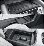 BIBIBO 4Pack for 2025 2026 Nissan Murano Center Console Organizer 2025+ Nissan Murano Console Armrest Tray+Wireless Charging Mat +Under Console Trays 2025 Murano Insert Organizer 2025 Murano