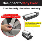 Car Emergency Escape Tool – Seatbelt-Mounted 2-in-1 Window Breaker & Seat Belt Cutter – Tungsten Safety Hammer – Universal Fi
