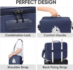 BALEINE Fireproof Document Box with Lock, Portable Fireproof Document Bag Waterproof Fire Proof File Boxes for Documents, Fil