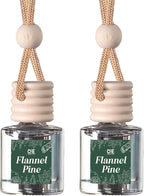 C&E Craft Co Hanging Car Air Freshener Diffuser 2 Pack, Long Lasting Fragrance Oil Car Freshener, Glass Bottle Auto Air Fresh
