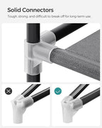 SONGMICS Portable Closet, Wardrobe Closet Organizer with Cover, 3 Hanging Rods and Shelves, 4 Side Pockets, 51.2 x 17.7 x 65.