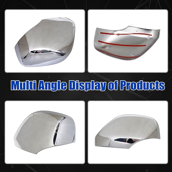 FZJDSD Rearview Mirror Guard Covers ABS Chrome Compatible with Infiniti QX56 QX80 5.6L 2013-2023