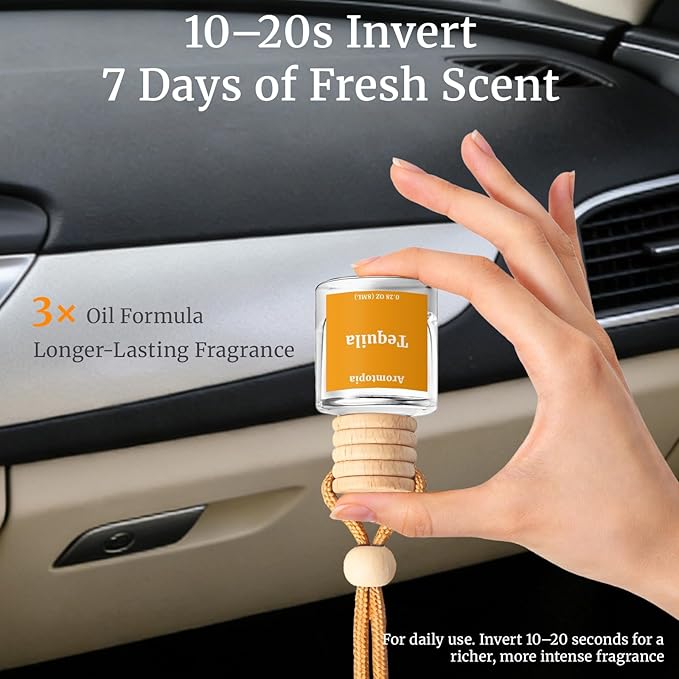 Car Air Fresheners, Hanging Car Essential Oil Diffuser-Sweet YARA, Aromtopia Long-Lasting Odor Eliminator Automotive Air Frag