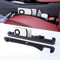 2 Pack Upgrade TPU Universal Dual Car Seat Gap Filler with Hooks, 4 in 1 Black Car Gap Plug Seat Fillers with Hook Odorless for Cars SUV, Console Side Gap Storage Organizer with Charge Cable Hole