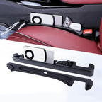 2 Pack Upgrade TPU Universal Dual Car Seat Gap Filler with Hooks, 4 in 1 Black Car Gap Plug Seat Fillers with Hook Odorless for Cars SUV, Console Side Gap Storage Organizer with Charge Cable Hole