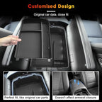 for 2026 Hyundai Palisade Organizer Tray ONLY for 2026 Palisade Hybrid Calligraphy 7-Seater Upper and Under Center Console Secondary Storage Accessories (2026 Palisade Console Organizer 3-Set)