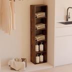 Book Shelf, 5 Cube Storage Organizer, Open Shelves Bookcase 9.3" x 11.8" x 52", Bookshelf for Living Room, Bedroom, Home Offi