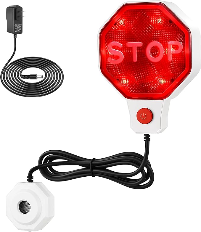 Garage Parking Sensor & Garage Parking Aid with LED Stop Light, Adjustable Ultrasonic Park Assistant for Car Stop Indicator w