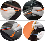 Vehicle Vinyl Wrap Tool Kit,7 Miniature squeegees with Magnets, Suitable for car Vinyl Wrapping Contours and car Window Film