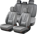 Coverado Car Seat Covers, Leatherette Seat Covers Full Set, Automotive Seat Covers Protector Cover Seat Universal Fit for Mos
