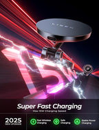 LISEN Magsafe Car Mount Charger, 15W Fast Charging Magnetic Wireless Car Charger [Mini & Fast Charging], 2025 Ultra Magnetic Car Phone Holder Dashboard Gifts for iPhone 17 Pro Max Air 16 15 14,Samsung