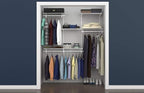 ClosetMaid ShelfTrack Wire Closet Organizer System, Adjustable from 4 to 6 Ft., With Shelves, Clothes Rods, Hardware, Durable