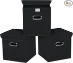 Closet Organizers Fabric Storage Bins With Lids Collapsible Cube Storage Organizer Basket With Handles,Storage Boxes for Clot