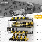 Spacecare Power Tool Organizer- Power Drill Tool Holder- Heavy Duty Tool Shelf & 2 Pack 3 Layers Tool Rack Cordless Drill Hol