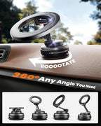 Magnetic Phone Holder for Car, Car Mount 360 Adjustable Vacuum Suction Cup, Phone Mount for Car Accessories/Windshield/Mirror/Kitchen/Gym for iPhone 17 Pro Max 16 15 14 13