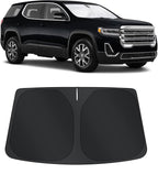 TINGLU Sun Shade for GMC Acadia SUV 2017-2023 Accessories Windshield Sun Shade Window Shade UV Rays Protection Sun Visor Cover with Steering Wheel Sunshade Storage Bag