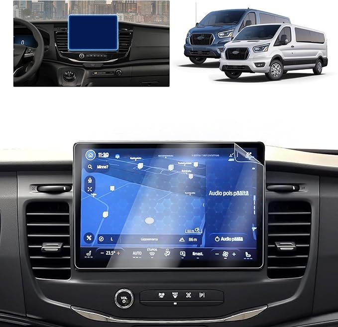 2023 Ford Transit Screen Protector - 12-Inch Touchscreen, 2PCS Nano Protective Film for 2022-2024 Transit Cargo/Passenger Van