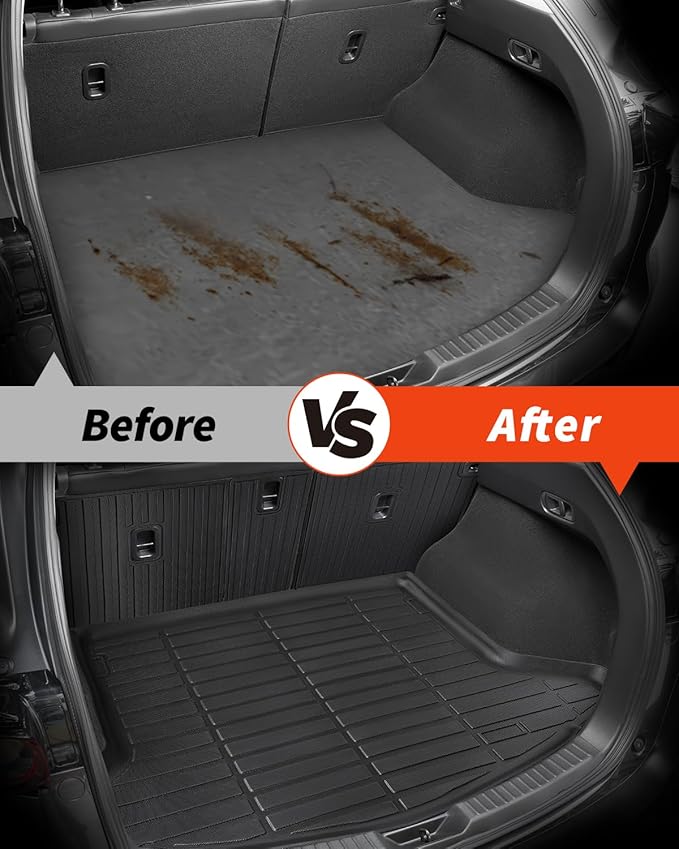 7 PCS for Mazda CX5 Floor Mats 2025 2024 2023 2022 with Cargo Liners Backrest Mat, Full Set Back Seat Cover Protector All Weather Trunk Front Rear Automotive Car Rubber Carpet Mat CX-5 Accessories
