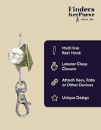 Women’s Bag Charm Key Finder, Car Keychain Hook, Cute Purse Organizer & Tote Bag Accessories, Gifts for Mom - Slim Pickings