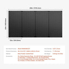VEVOR Metal Pegboard Panels, 24" x 12" Pegboard, 4 Panels, Heavy Duty Peg Board Wall Organizer with Accessories, for Living R