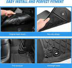 Nilight TPE Floor Mats for Volkswagen VW Jetta 2012 2013 2014 2015 2016 2017 2018, All Weather Custom Fit Heavy Duty Floor Liners
