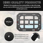 Car Rigid MOLLE Panel, Headrest Rigid Panel Tactical Gear Holder MOLLE EDC Organizer, Modular Storage Pouch Headrest ABS Truck Mount Panel, Universal Car Accessories