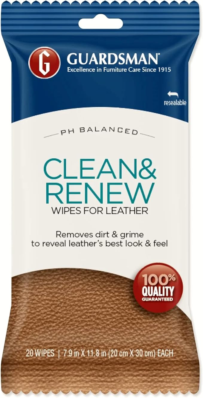Guardsman Clean and Renew Leather Protector for Leather Furniture & Car Interiors | Small Leather Goods and Leather Shoe Clea