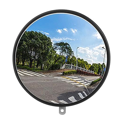 12" Acrylic Convex Mirror Convex Security Mirror, 12" Corner Security Blind Spot Mirrors, Traffic Garage Corner Mirrors, Adjustable Wide AngleMirrors for Indoor Outdoor