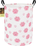 HUNRUNG Laundry Hamper,Large Canvas Fabric Lightweight Storage Basket Toy Organizer Dirty Clothes Collapsible Waterproof for 