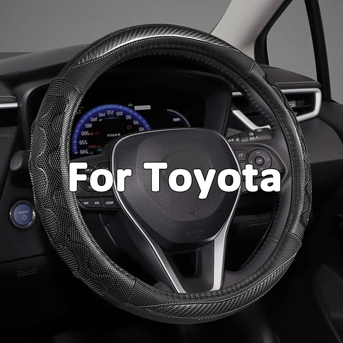 GIANT PANDA Steering Wheel Cover for Toyota, Auto Car Steering Wheel Cover for Toyota Highlander Rav4 Corolla Camry,Standard 