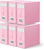 WOWBOX Sheet Organizers and Storage,Closet Bed Sheet Organizer Under Bed Storage and Organization with Label Cards & Clear Wi