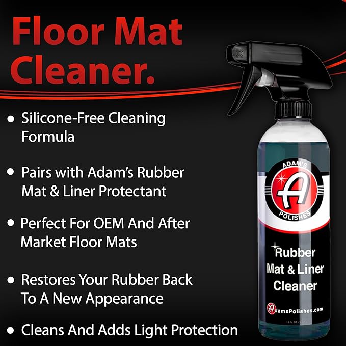 Adam's Polishes Rubber Mat & Liner Protectant (Cleaner & Protectant Combo)