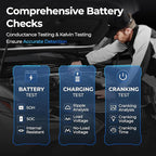 Car Battery Jump Starter and Battery Tester TOPDON 2-in-1 2200A Peak Jump Starter for Up to 8L Gas/6L Diesel Engines 12V