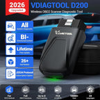 OBD2 Scanner Bluetooth VDIAGTOOL D200, Bidirectional Scan Tool - Lifetime Free Updates, 26 Resets (Upgradeable to 49+), Full