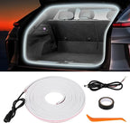 HOLDCY Car LED Strip Lights - Trunk Cargo Ambient Lighting, White 6000K, 177.16 inches Flexible Cuttable LED Light Strip, Easy Install, Waterproof, Universal Fit for Car Trunks, SUVs, and Vans