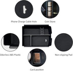 JOJOMARK for VW Atlas and Cross Sport Accessories Center Console Organizer 2018 2019 2020 2021 2022 2023 Insert ABS Armrest Box Secondary Storage (Not fit for 2024)