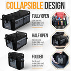 FORTEM Trunk Organizer For SUV Car Organizer and Storage, Multi-Compartment Storage Bag Car Accessories for Women Men, Perfect