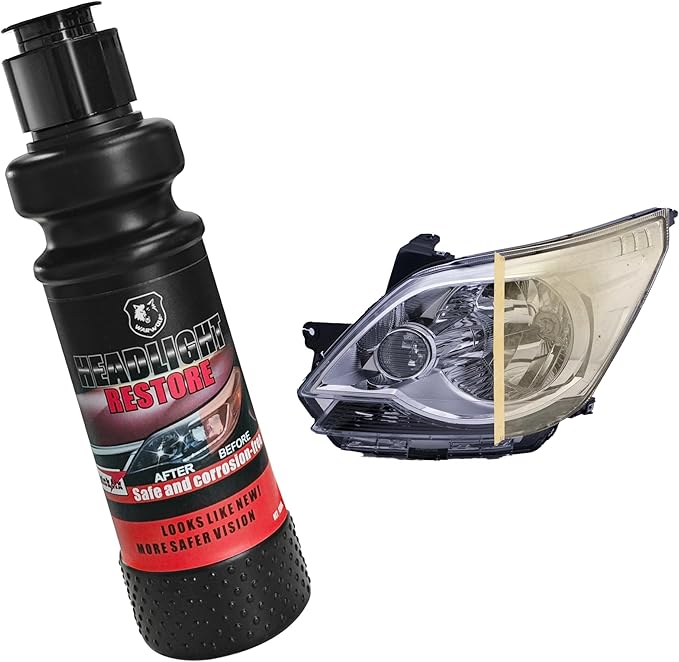 AWINNER Headlight Restoration Kit, Restore Cloudy Lights, Easy Non-Power Tool Process, Lasts Vehicle Ownership