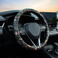 Mushroom Steering Wheel Cover Auto Leather Steering Wheel Protector, Anti-Slip, Breathable, Absorbing Sweat, Universal Mushro